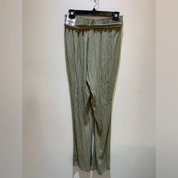 Rewash Brand Women's Smocked Front Wrap Wide Leg Pants Rayon Comfort Size M NWT - Picture 3 of 11